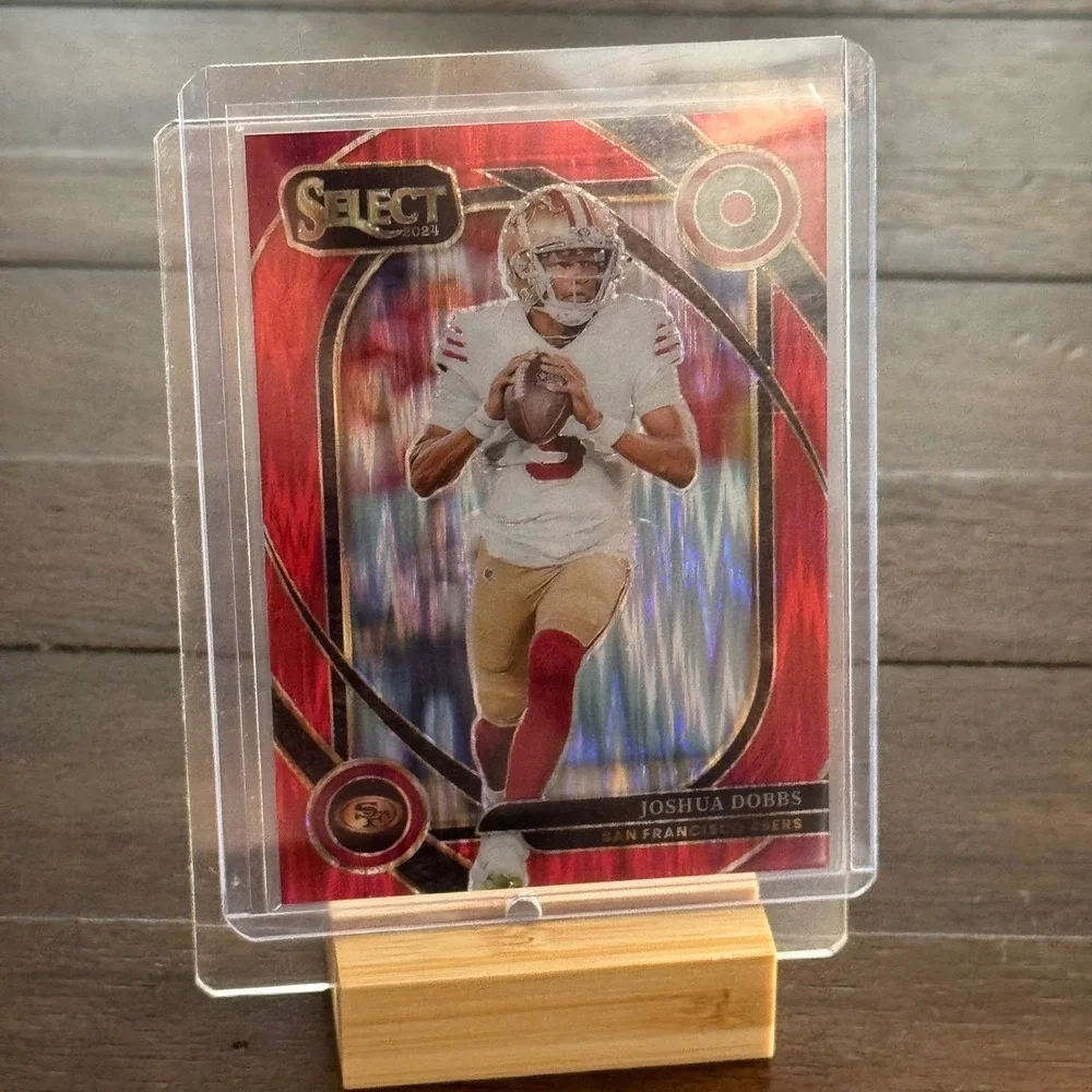 Panini Select Football Joshua Dobbs Red Prizm Club Level 106/249 49ers Card